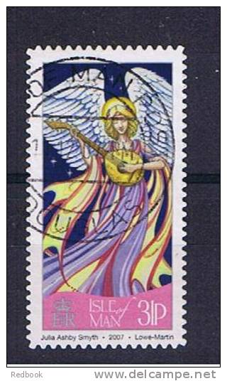 RB 761 - Isle Of Man - 2007  31p Christmas - Fine Used Stamp - Angel Playing Lute - Music Theme - Isola Di Man