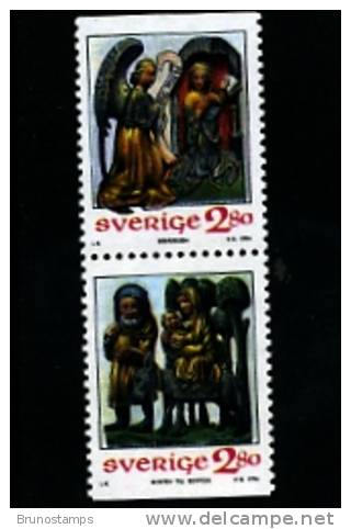 SWEDEN/SVERIGE - 1994  CHRISTMAS  PAIR  MINT NH - Nuevos