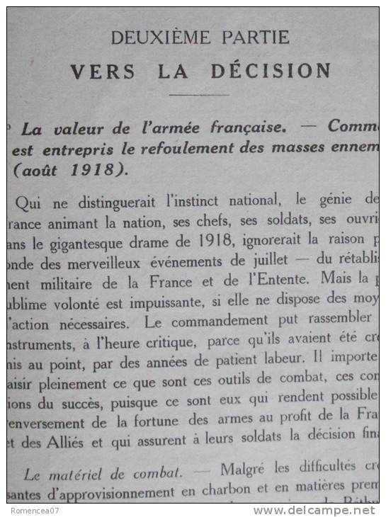 L´APOGEE De L´EFFORT MILITAIRE FRANCAIS - Lieutenant François Maury - Guerre 1914-18 - Très Bon état - A Voir ! - 5. Zeit Der Weltkriege