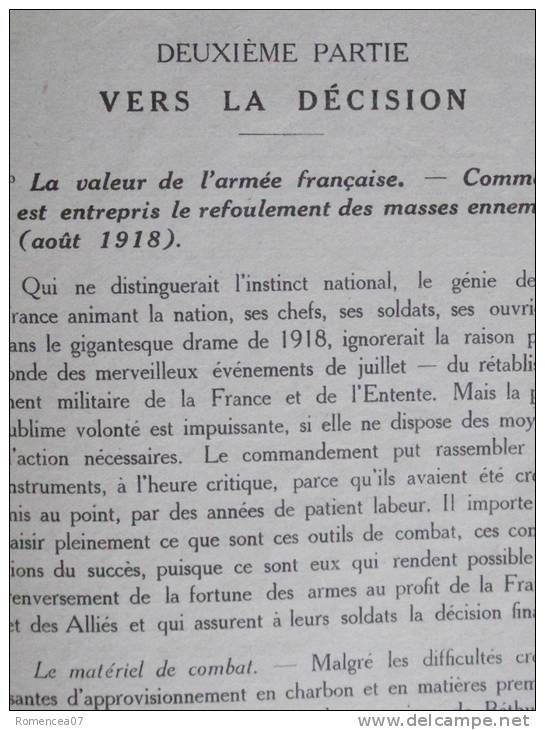 L´APOGEE De L´EFFORT MILITAIRE FRANCAIS - Lieutenant François Maury - Guerre 1914-18 - Très Bon état - A Voir ! - 5. World Wars