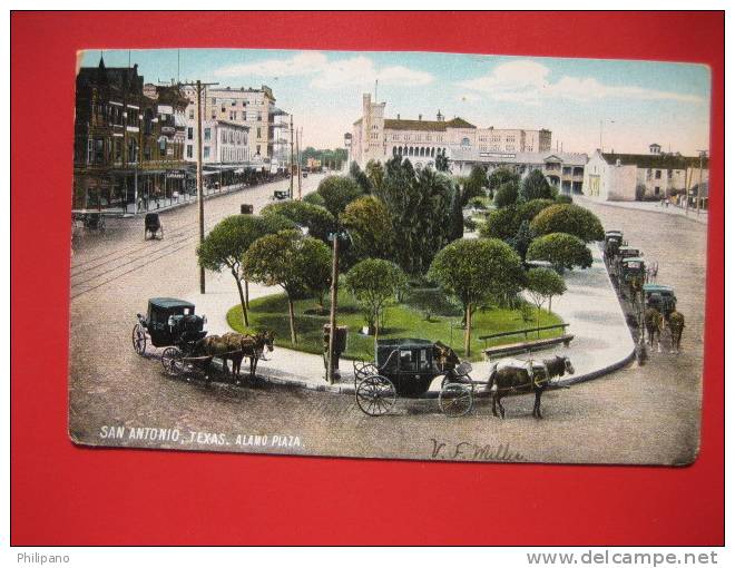 Texas > San Antonio  Alamo Plaza   Ca 1910     --   ---  --- ----------ref 258 - San Antonio