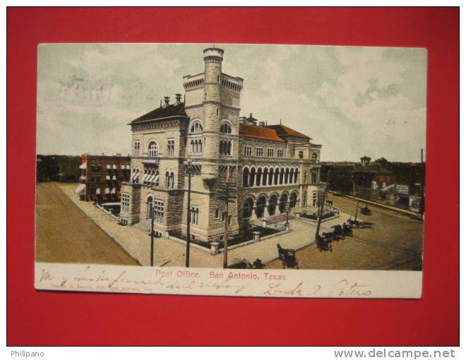 Texas > San Antonio  Post Office  1906 Cancel     --   ---  --- ----------ref 258 - San Antonio