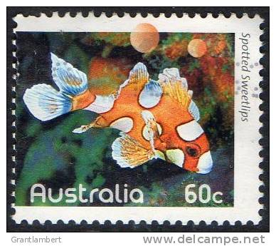 Australia 2010 Fishes Of The Reef 60c Spotted Sweetlips Perf 13 Used - Gebraucht