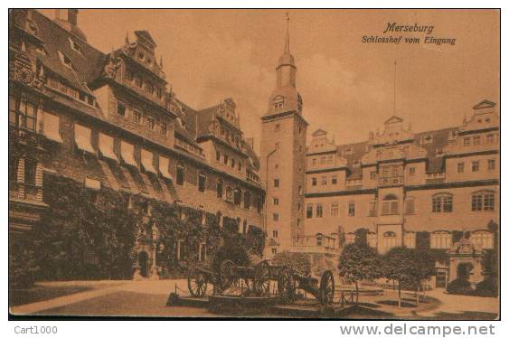 MERSEBURG SCHLOSSHOF VOM EINGANG 1908 - Merseburg