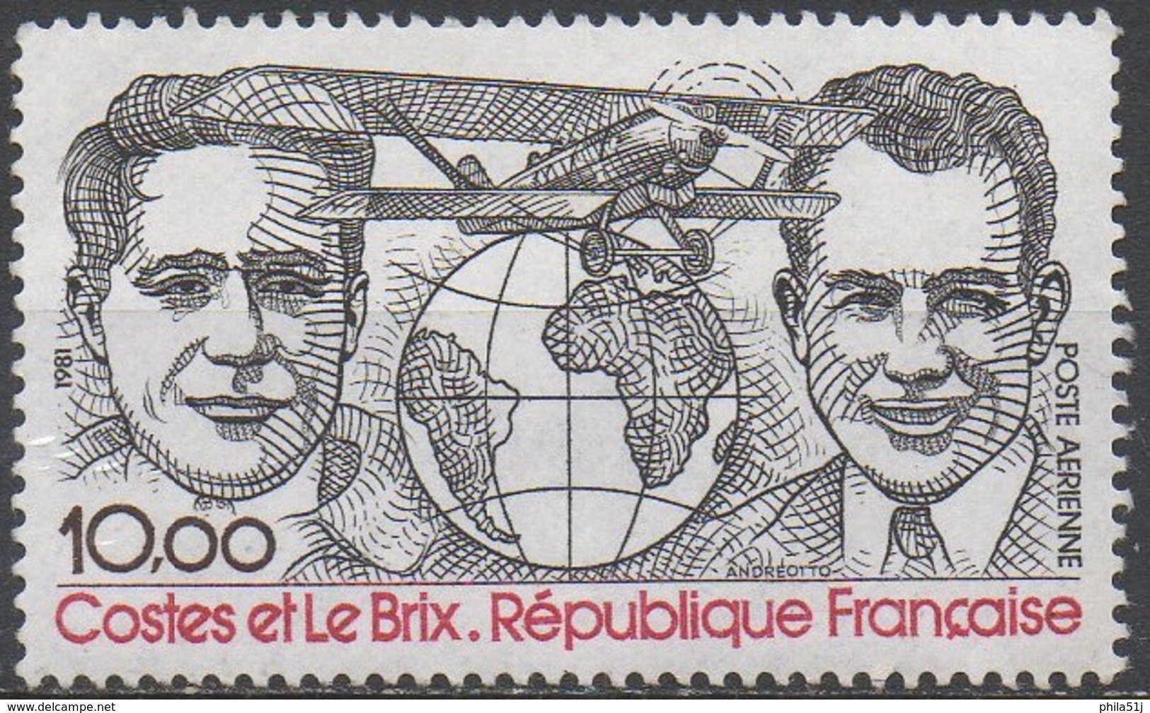 FRANCE  N°55__NEUF**  VOIR  SCAN - 1960-.... Mint/hinged