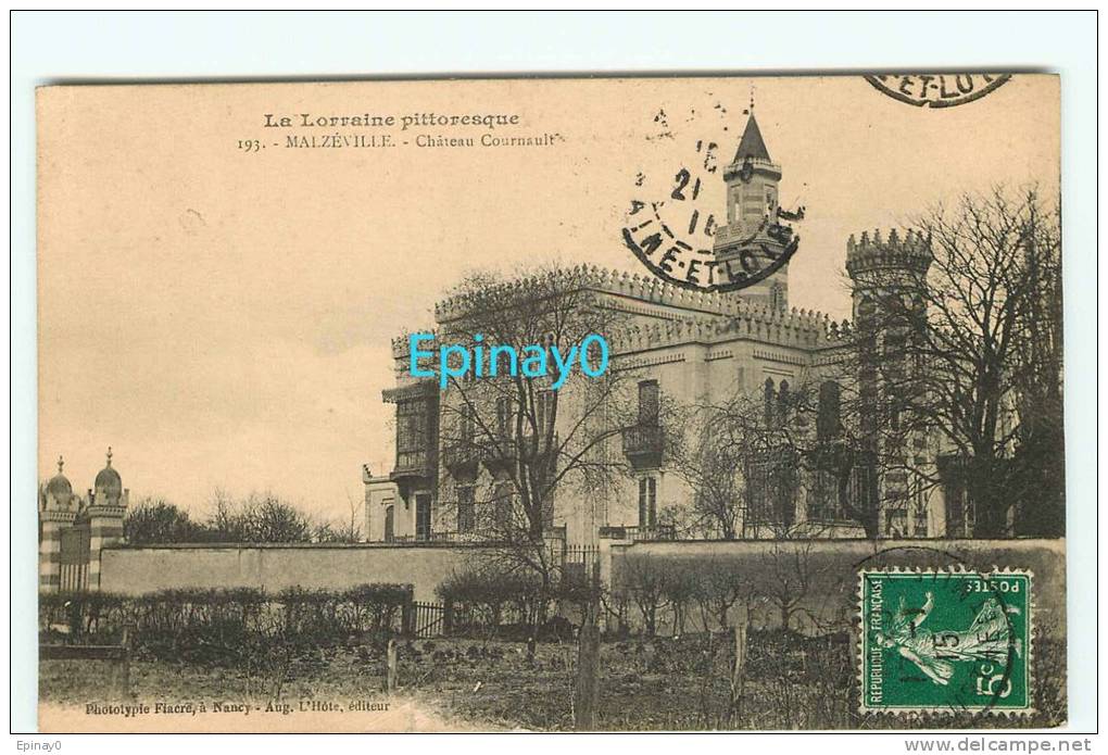 Br - 54 - MALZEVILLE - Château Cournault - édition Fiacre - Otros & Sin Clasificación