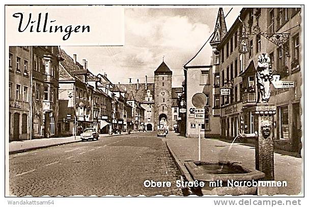 AK Gruß aus Villingen Mehrbild 5 Bilder Josephsgasse (Altvillingen) Riettor Waldweg bei Villingen Gesamtansicht Obere St