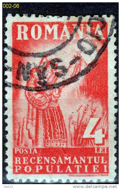 ROMANIA, 1930,  First Census In Romania. Used - Used Stamps