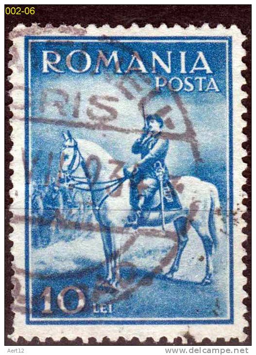 ROMANIA, 1932,  King Carol II - Gebruikt