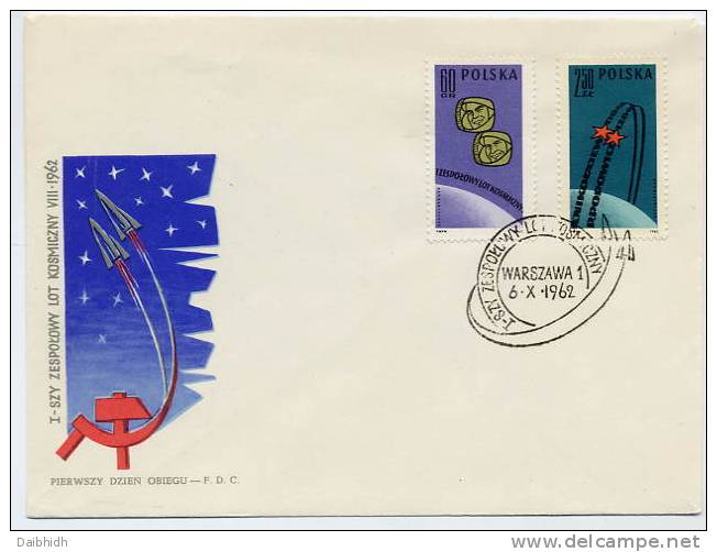 POLAND 1962 Vostok 3 And 4 Set On FDC.  Michel 1350-51 - FDC