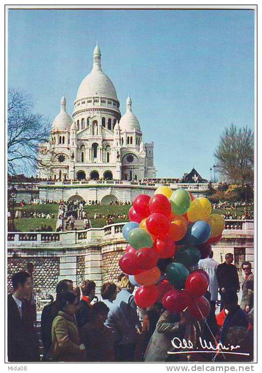 PARIS .LE SACRE COEUR DE MONTMARTRE  Par ALBERT MONIER . 750097. BALLONS - Monier