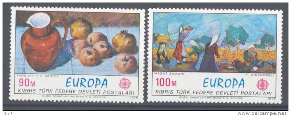 1975 Cipro Turca,  Europa C.E.P.T. , Serie Completa Nuova (**) - Unused Stamps