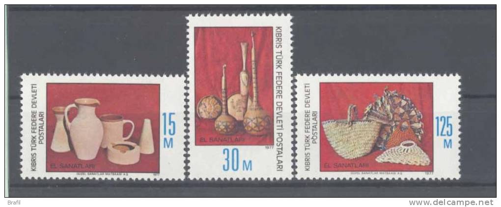 1977 Cipro Turca,  Artigianato , Serie Completa Nuova (**) - Unused Stamps