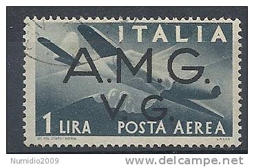 1945-47 TRIESTE AMG VG USATO POSTA AEREA 1 £ - 9059-3 - Usados