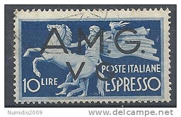 1946 TRIESTE AMG VG USATO ESPRESSO 10 £ - RR9060-3 - Gebraucht