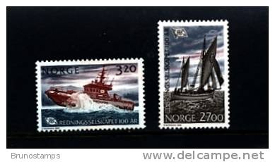 NORWAY/NORGE - 1991  SEA RESCUE  SET  MINT NH - Neufs