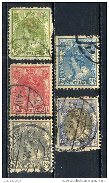 N° 50-51-53-54-56 Oblitéré - Used Stamps