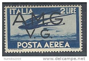 1945-47 TRIESTE AMG VG  POSTA AEREA 2 £ MH * - 9072-2 - Nuovi