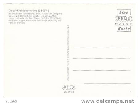 TRAIN - AK 84618 DB - Diesel-Kleinlokomotive 333 057-8 Im Ochsenfurter Gau Bei Gaukönigshofen - Treinen