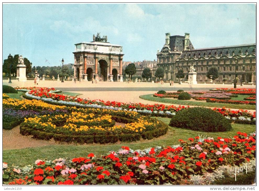 PARIS : "Jardin Des Tuileries Et Arc De Triomphe Du Carrousel" - Arc De Triomphe