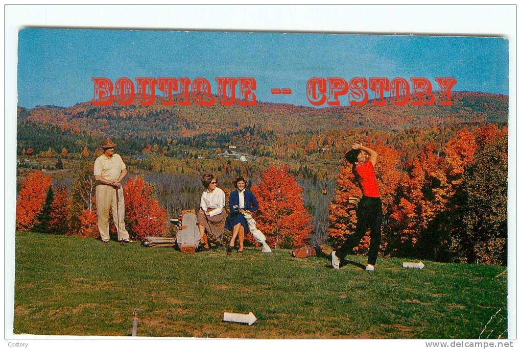 GOLF - Joueur De Golf à St Adèle En Haut Au Canada - Dos Scané - Golf