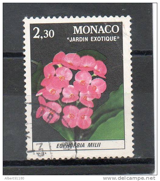 MONACO Plante Du Jardin éxotique 2,30f Polychrome 1982 N°1308 - Gebraucht