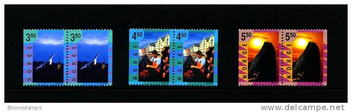 NORWAY/NORGE - 1998  TOURISM  PAIRS   MINT NH - Neufs