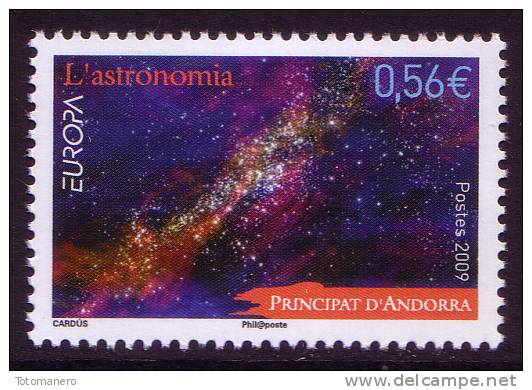 ANDORRA French EUROPA 2009 Astronomy  Set Of 1v** - 2009