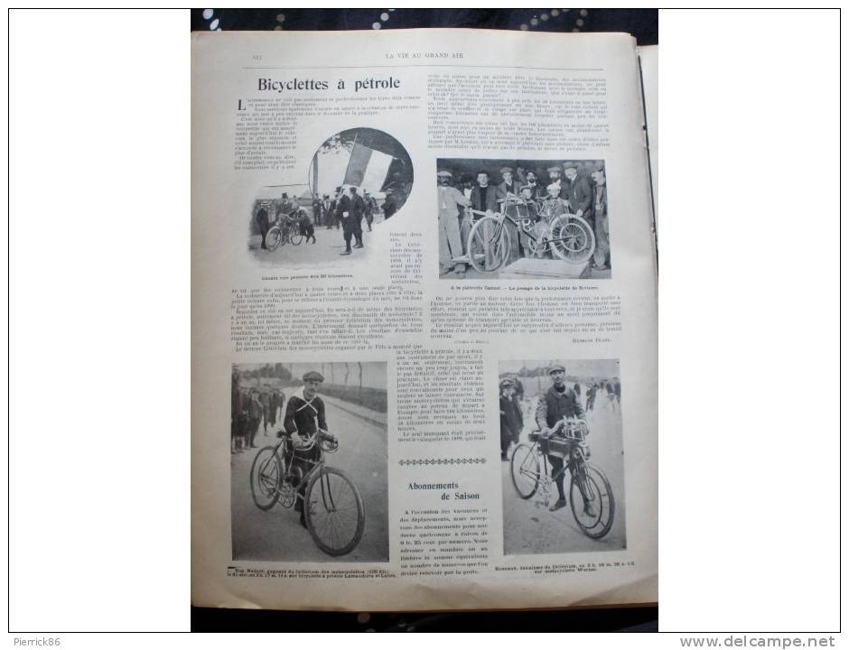 1900 SPORTS A L'EXPOSITION  CORRIDAS  BICYCLETTE A PETROLE FLEURET AVIRON CONCOURS HIPPIQUE DE PARIS LVAGA N° 91 - Autres & Non Classés