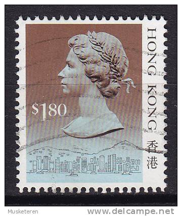 Hong Kong 1990 Mi. 549 II    1.80 $ Queen Elizabeth II Without Ohne "1990" Year Imprinting - Gebraucht