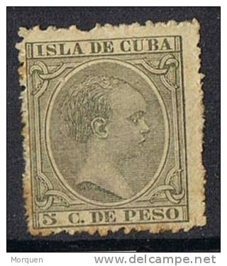 Cuba, Colonia Española 5 Cts Alfonso XIII, Num 115 º - Kuba (1874-1898)
