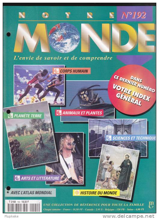 Notre Monde 192 Encyclopédie Marshall Cavendish 1997 - Enzyklopädien