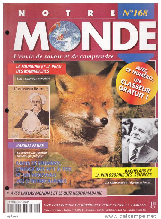 Notre Monde 168 Encyclopédie Marshall Cavendish 1997 - Encyclopedieën
