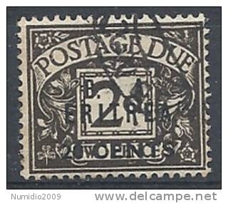 1950 O. INGLESE ERITREA BA USATO SEGNATASSE 20 C 9032-3 - Eritrée