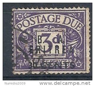 1950 O. INGLESE ERITREA BA USATO SEGNATASSE 30 C 9033-4 - Eritrée