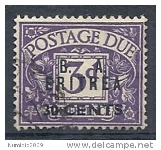 1950 O. INGLESE ERITREA BA USATO SEGNATASSE 30 C 9033-9 - Eritrée