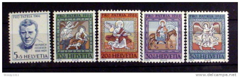 SWITZERLAND # B355-B359.  PRO PATRIA - 1966. MINT LIGHTLY HINGED. - Unused Stamps