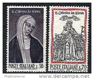 1962 - Italia 940/41 Santa Caterina Da Siena - Tableaux