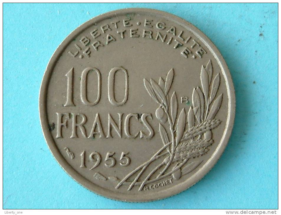 1955 B - 100 FRANCS / KM 919.2 ( For Grade, Please See Photo ) !! - Autres & Non Classés