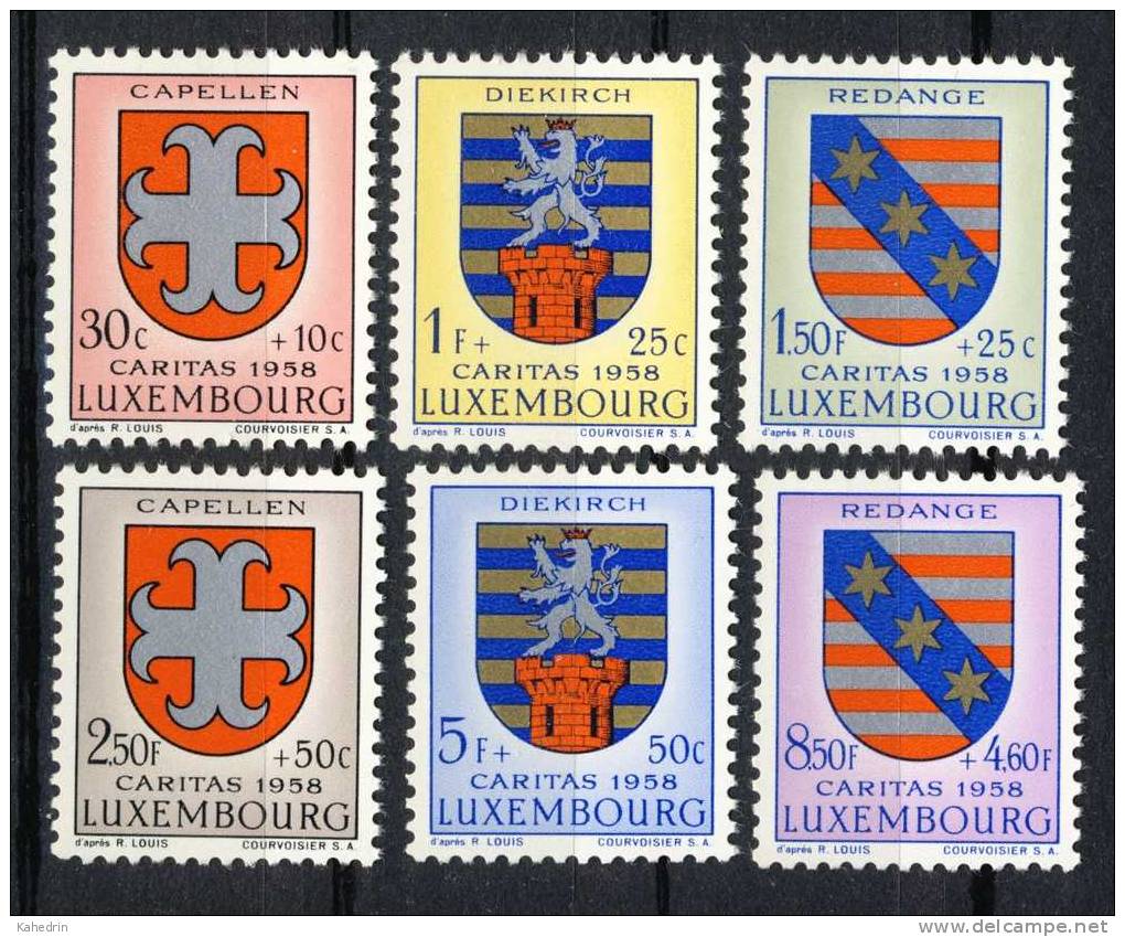 Luxemburg Luxembourg 1958, Coat Of Arms, (** MNH) - Neufs