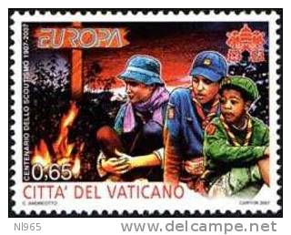 CITTA' DEL VATICANO - VATIKAN STATE - ANNO 2007 - EUROPA, 100 ANNI DI SCOUT  - ** MNH - Ongebruikt