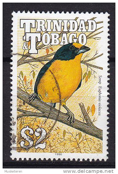 Trinidad & Tobago 1990 Mi. 614 X    2 $ Bird Vogel Violettblauer Organist - Trinidad & Tobago (1962-...)