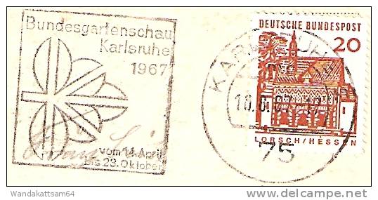 AK 94014 KARLSRUHE Stadtgarten Boote 10. 8.67 -17 75 KARLSRUHE 2 Werbestempel Bundesgartenschau Karlsruhe 1967 Vom 14. A - Karlsruhe