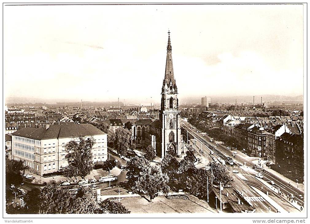 AK Karlsruhe - Durlacher Tor Bundesfachschule 13. 9.67 -13 75 KARLSRUHE 2 Werbestempel Bundesgartenschau Karlsruhe 1967 - Karlsruhe