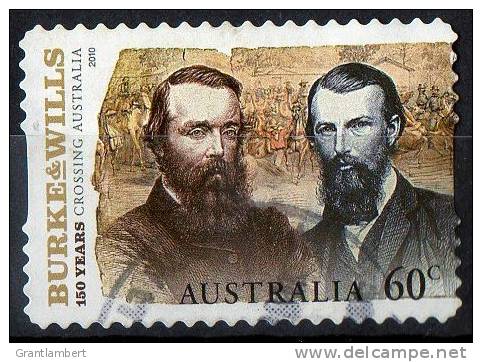 Australia 2010 Burke &amp; Wills 60c Crossing Australia Self-adhesive Used - Gebraucht