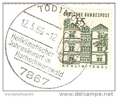 AK Kurort TODTMOOS Im Südlichen Hochschwarzwald, 850-1265 M ü. M. 12. 3. 66 - 12 7867 TODTMOOS Heilklimatischer Jahresku - Todtmoos