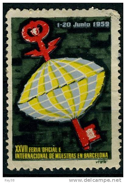 BARCELONA 1959, USED, FERIA INTERNACIONAL DE MUESTRAS - Sonstige & Ohne Zuordnung