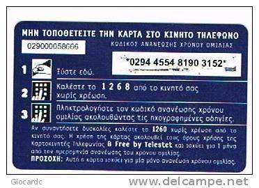 GRECIA (GREECE) - TELESTET (GSM RECHARGE) - PENGUINS  2000 DR. (DIFFERENT FRONT)   - USED - RIF. 6241 - Pinguins