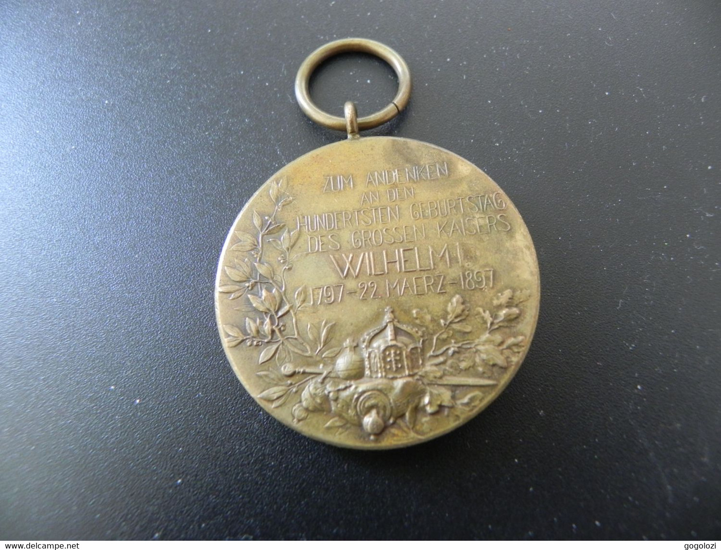 Medaille - Kaiser Wilhelm I.  Zum 100.ten Geburtstag 1897 - Autres & Non Classés