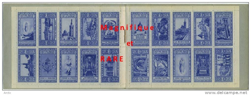 Marseille Notre Dame De La Garde 20 Timbres "vignettes" - Blokken & Postzegelboekjes